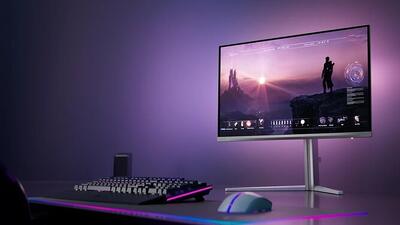 با Evnia 27M2N880 آشنا شوید، مانیتور 4K فیلیپس با پنل نسل چهارم QD-OLED و فناوری Ambiglow AI