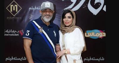 قاب عاشقانه مهران غفوریان و همسرش