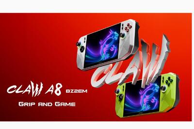 شرکت MSI از کنسول دستی Claw A8 با پردازنده AMD رونمایی کرد