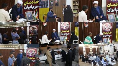 دیدار مردمی امام جمعه دشتی به مناسبت سالگرد شهدای خدمت