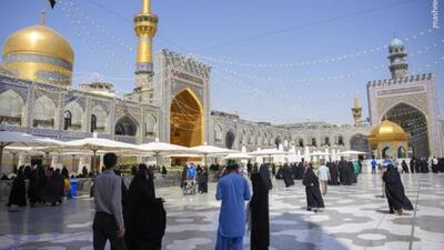 پرچم گنبد رضوی به رنگ سیاه درآمد