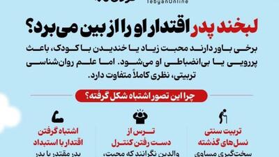 لبخند پدر اقتدار او را از بین می‌برد؟