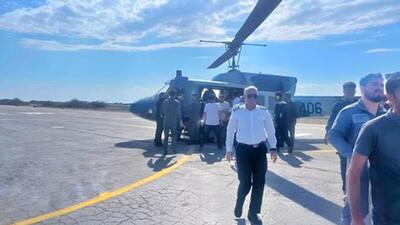 انتقال فوری بیمار عقرب‌گزیده از جاسک با بالگرد ارتش
