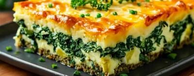 پای اسفناج و پنیر طعمی تازه و لایه هایی طلایی!