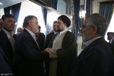 دیدار استاندار تهران و مدیران استانی با سید حسن خمینی