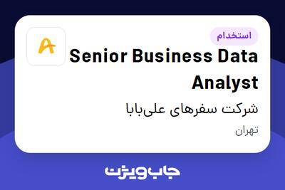 استخدام Senior Business Data Analyst در شرکت سفرهای علی‌بابا