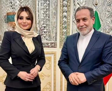 مصاحبه مجری معروف عرب با عراقچی + عکس