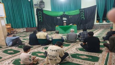 اجتماع مردم روستای کشانک در مراسم سوگواری سالروز شهادت شهید جمهور