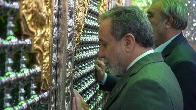 تشرف وزیر امور خارجه به حرم شاهچراغ