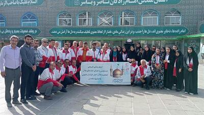 مسئولان ۳۸ خانه هلال برتر خراسان‌جنوبی در اردوی زیارتی تفریحی مشهد