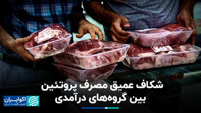 شکاف عمیق مصرف پروتئین بین گروه‌های درآمدی+ فیلم