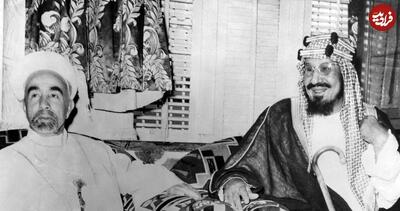 عکس/ دیدار صمیمی اولین پادشاه عربستان و اردن ۷۷ سال پیش با لباس سنتی | اقتصاد24