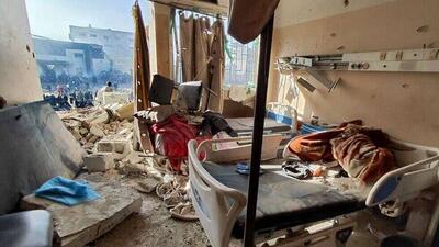 اسرائیل انبار داروی بیمارستان العوده را به آتش کشید