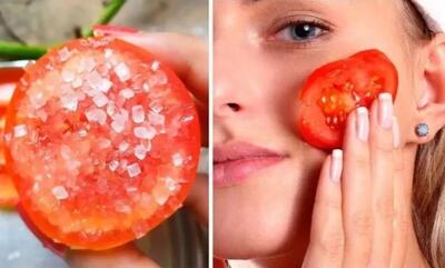 ترفند سفید کردن تیرگی‌های پوست با گوجه فرنگی و شکر