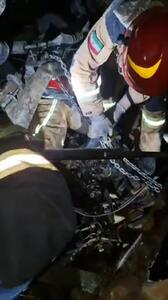 آتش سوزی در جاده سرچم/ 4 قربانی در حادثه تلخ رانندگی