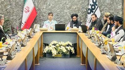 دیدار وزیر معدن طالبان با استاندار اصفهان