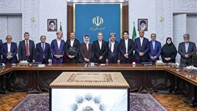 دیداراستانداران هرستان‌های غربی و ۴ استاندار اقلیم کردستان عراق با رئیس جمهور