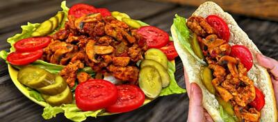 طرز تهیه غذای فوری و خوشمزه با مرغ (فیلم)