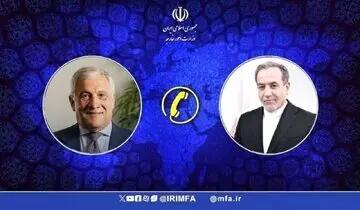 عراقچی وزیرخارجه ایتالیا را در جریان نتایج مذاکرات ایران ـ آمریکا قرار داد
