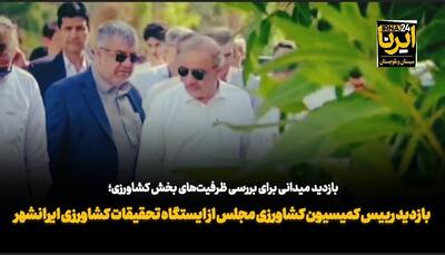فیلم| بازدید رییس کمیسیون کشاورزی مجلس از ایستگاه تحقیقات کشاورزی ایرانشهر