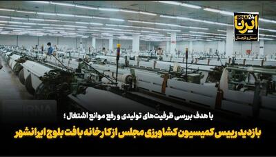 فیلم| بازدید رئیس کمیسیون کشاورزی مجلس از کارخانه بافت بلوچ ایرانشهر