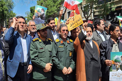 راهپیمایی ضد صهیونیستی «جمعه خشم» در اردبیل برگزار شد