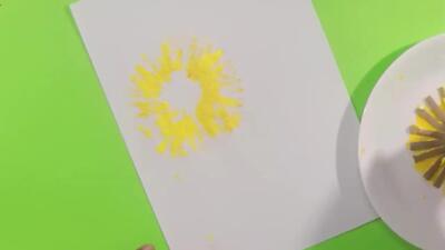 نقاشی کودکانه/گل آفتاب گردان بکشیم + فیلم