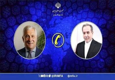 گفت و گوی تلفنی عراقچی با وزیر امور خارجه ایتالیا درباره مذاکرات رم | رویداد24