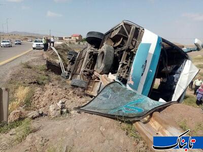 واژگونی اتوبوس در جاده تربت حیدریه - مشهد
