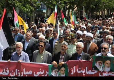 راهپیمایی مردم مازندران در محکومیت جنایات اسرائیل - تسنیم