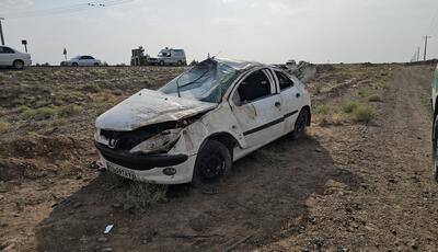بی‌احتیاطی در محور زرند ـ کرمان حادثه آفرید