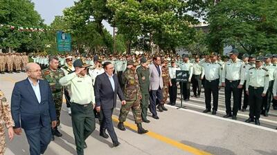صبحگاه مشترک نیروهای مسلح قزوین برگزار شد