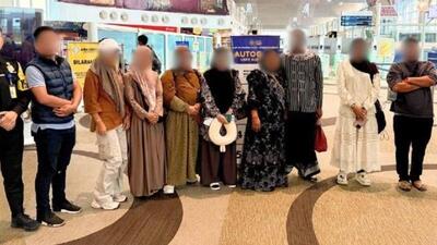 دستگیری 9 تبعه اندونزی نفر پیش از پرواز غیرمجاز به عربستان