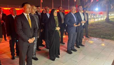 وزیر راه و شهرسازی در بغداد؛ ادای احترام به شهیدان قاسم سلیمانی و ابومهدی المهندس
