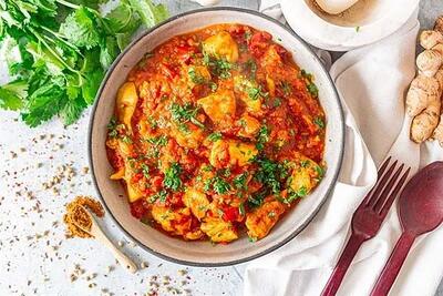 طرز تهیه خورش مرغ و گوجه