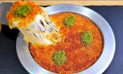 طرز تهیه کنافه دسر معروف ترکیه با جزئیات کامل