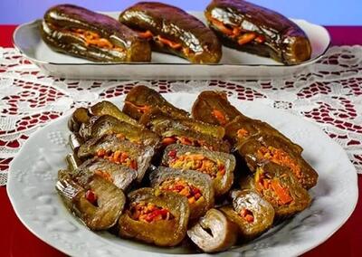طرز تهیه ترشی بادمجان شکم پر