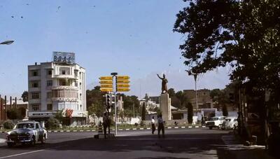 تصویر؛ میدان فردوسی ۷۴ سال پیش