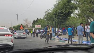 ترافیک سنگین در مسیر ورزشگاه آزادی در آستانه بازی استقلال - صنعت نفت آبادان