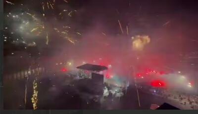 تصاویر دیدنی از خوشحالی و آتش بازی هواداران ناپولی پس از قهرمانی