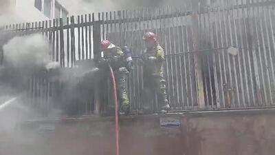 ویدیو تازه از آتش‌سوزی ترسناک در خیابان طالقانی تهران