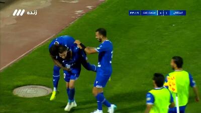 گل اول استقلال به صنعت نفت آبادان (علیرضا کوشکی)