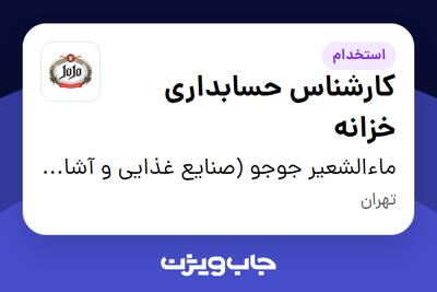 استخدام کارشناس حسابداری خزانه در ماءالشعیر جوجو (صنایع غذایی و آشامیدنی تهران گوار)