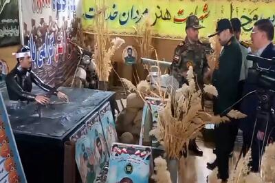 افتتاح ۲ نمایشگاه در فرماندهی آماد و پشتیبانی شمالغرب ارتش در مراغه