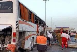 جزئیات حادثه رانندگی برای اتوبوس دانش‌آموزان در محور قزوین