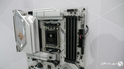رونمایی ASRock از مادربرد B850 Steel Legend Wi-Fi با تم سفید