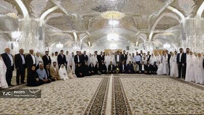 جشن عروسی دسته‌جمعی در حرم امام رضا+ عکس
