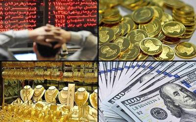 کاهش نسبی قیمت دلار، طلا و شاخص بورس