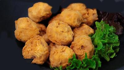 آموزش قارچ سوخاری رستورانی بدون آرد سوخاری / خیلی راحت با نکته طلایی