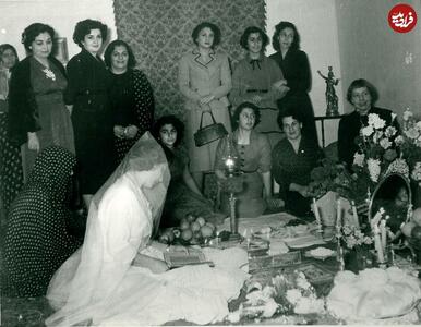 عکس/ زیبایی عجیب دختر خان بختیاری ۸۰ سال پیش سر سفره عقد | اقتصاد24